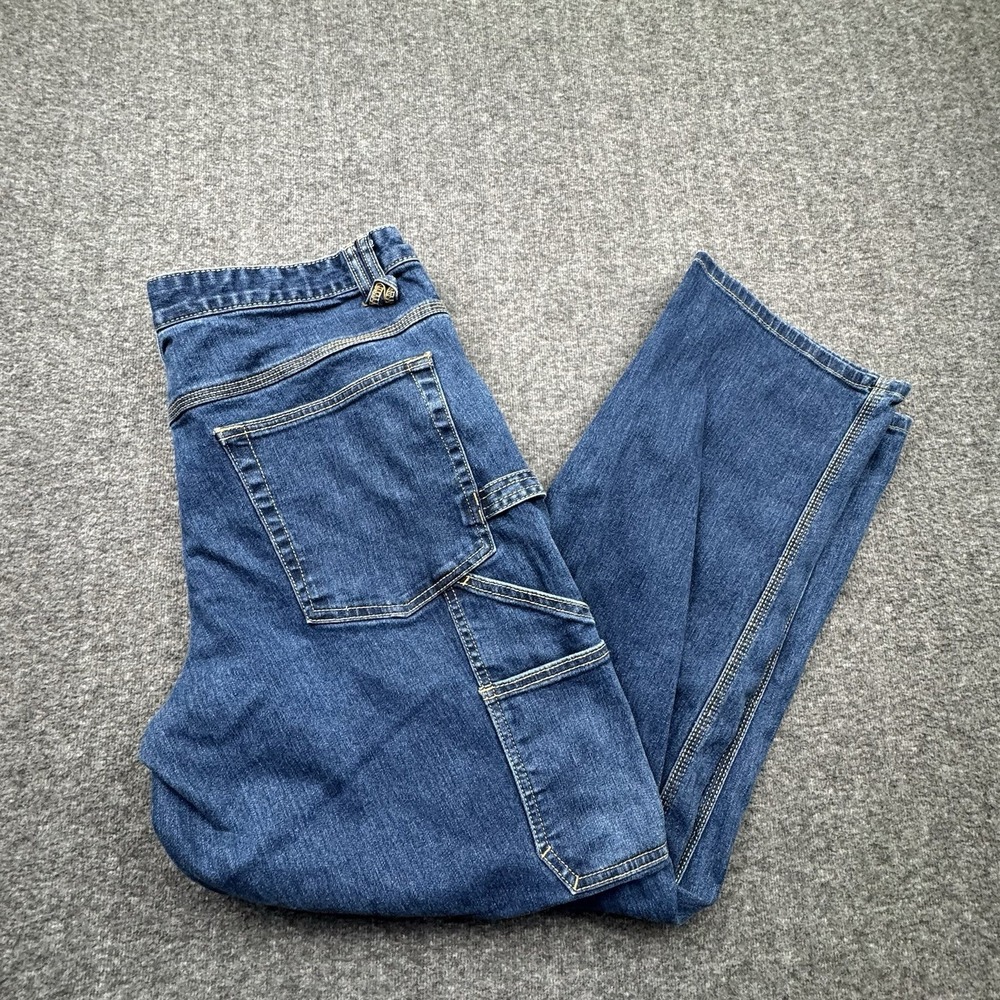 Carpenter by CAT Men's Workwear Jeans 36x32 ‎ Straight Leg Utility Denim Pocket